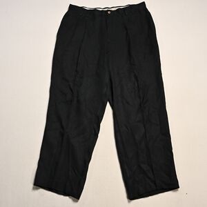 VTG Tommy Bahama 100% SILK Pants Mens 36 Pleated Belt Loops Relax Straight